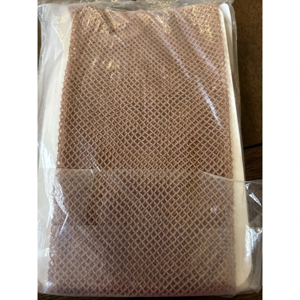 Vintage Professional  Fishnet Stretch Tights Tan Adult Size C/D